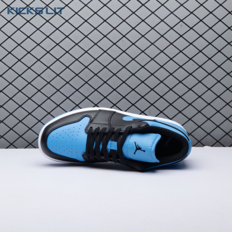 Jordan 1 Low Black University Blue 553558-041 Unisex Jordan 1 Low Black University Blue 553558-041 Unisex