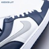 Jordan 1 Low Wolf Grey Midnight Navy 553558-141 Unisex