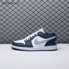 Jordan 1 Low Wolf Grey Midnight Navy 553558-141 Unisex