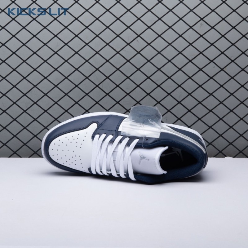 Jordan 1 Low Wolf Grey Midnight Navy 553558-141 Unisex Jordan 1 Low Wolf Grey Midnight Navy 553558-141 Unisex