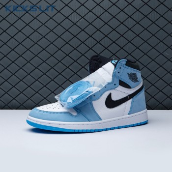 Jordan 1 Retro High White University Blue Black Unisex