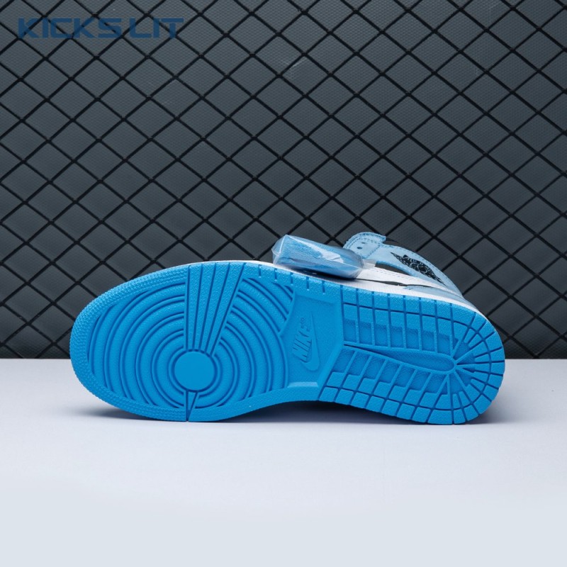 Jordan 1 Retro High White University Blue Black Unisex Jordan 1 Retro High White University Blue Black Unisex