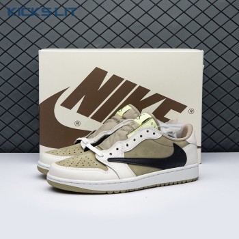 Jordan 1 Retro Low Golf Travis Scott Neutral Olive FZ3124-200 Unisex