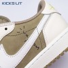 Jordan 1 Retro Low Golf Travis Scott Neutral Olive FZ3124-200 Unisex