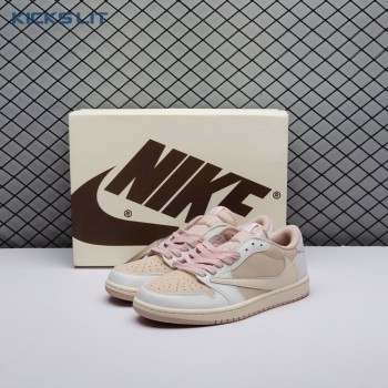 Jordan 1 Retro Low OG SP Travis Scott Sail Shy Pink DM7866-106 Unisex Jordan 1 Retro Low OG SP Travis Scott Sail Shy Pink DM7866-106 Unisex