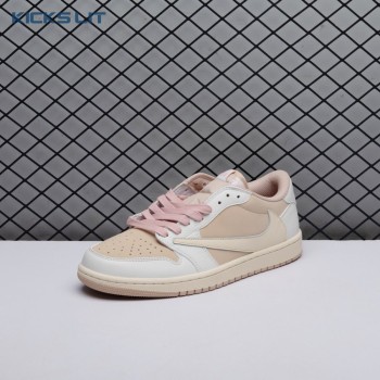 Jordan 1 Retro Low OG SP Travis Scott Sail Shy Pink DM7866-106 Unisex Jordan 1 Retro Low OG SP Travis Scott Sail Shy Pink DM7866-106 Unisex