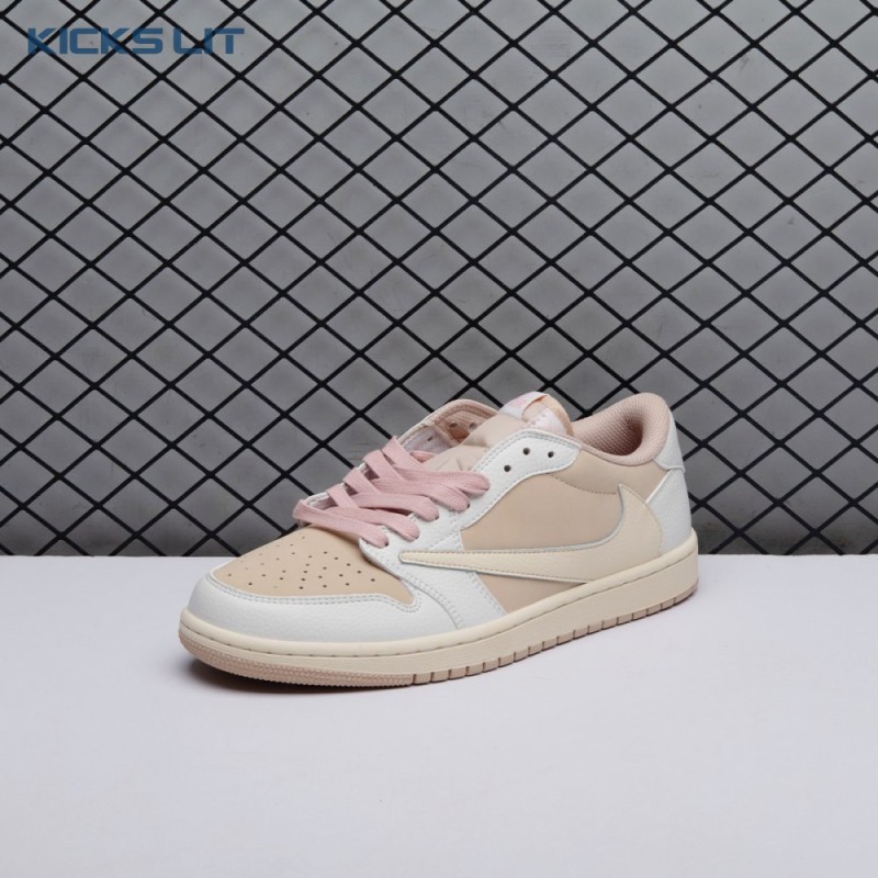 Jordan 1 Retro Low OG SP Travis Scott Sail Shy Pink DM7866-106 Unisex Jordan 1 Retro Low OG SP Travis Scott Sail Shy Pink DM7866-106 Unisex
