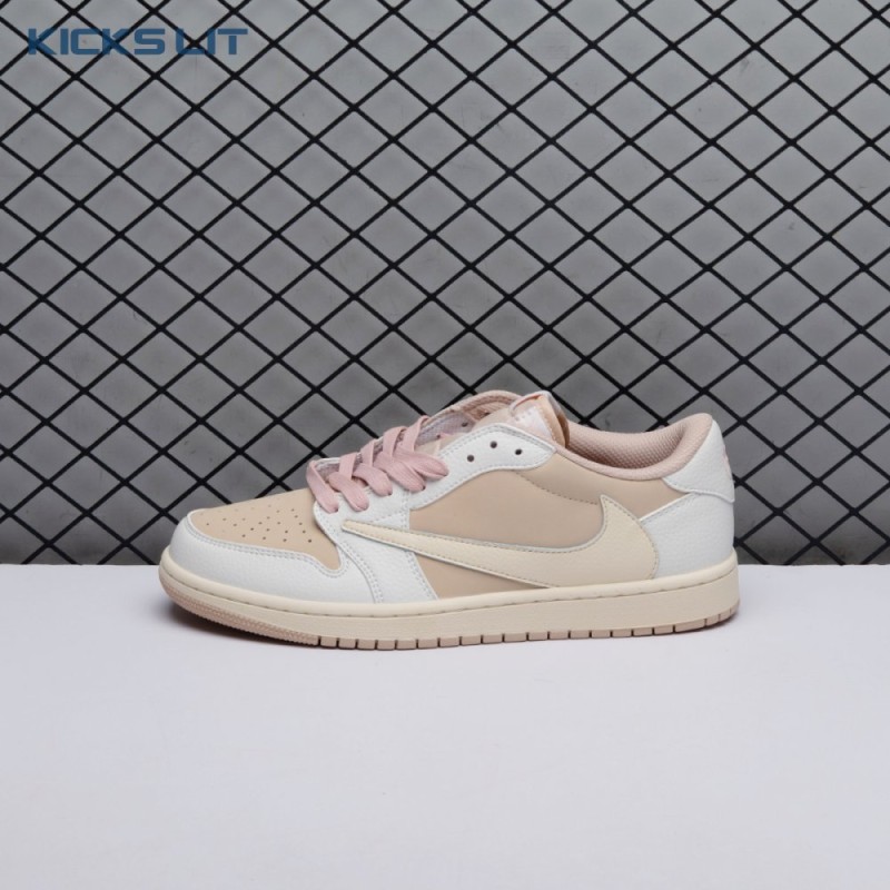 Jordan 1 Retro Low OG SP Travis Scott Sail Shy Pink DM7866-106 Unisex Jordan 1 Retro Low OG SP Travis Scott Sail Shy Pink DM7866-106 Unisex