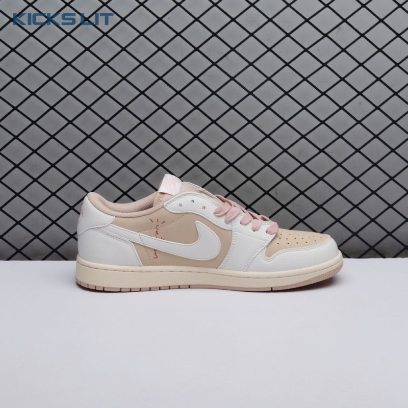 Jordan 1 Retro Low OG SP Travis Scott Sail Shy Pink DM7866-106 Unisex Jordan 1 Retro Low OG SP Travis Scott Sail Shy Pink DM7866-106 Unisex