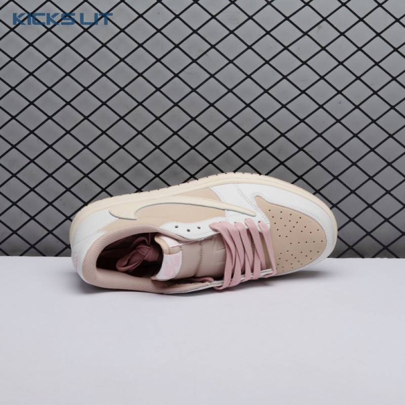 Jordan 1 Retro Low OG SP Travis Scott Sail Shy Pink DM7866-106 Unisex Jordan 1 Retro Low OG SP Travis Scott Sail Shy Pink DM7866-106 Unisex