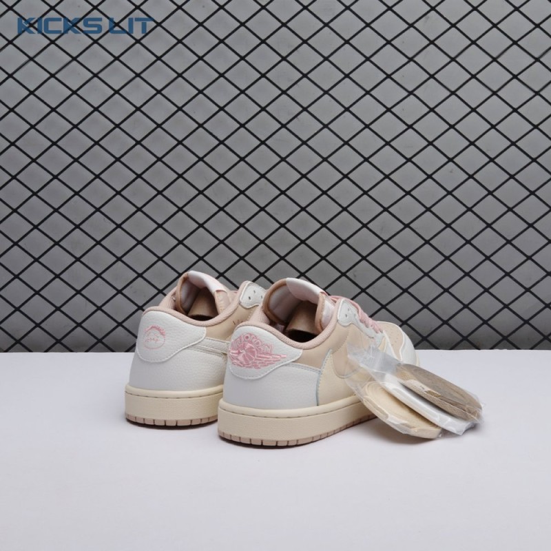 Jordan 1 Retro Low OG SP Travis Scott Sail Shy Pink DM7866-106 Unisex Jordan 1 Retro Low OG SP Travis Scott Sail Shy Pink DM7866-106 Unisex