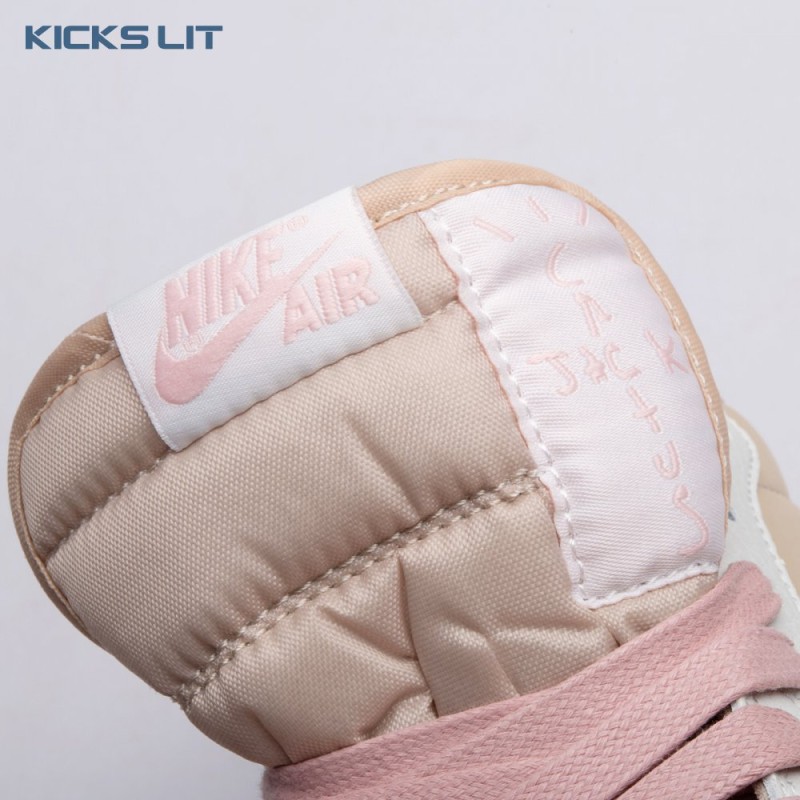 Jordan 1 Retro Low OG SP Travis Scott Sail Shy Pink DM7866-106 Unisex Jordan 1 Retro Low OG SP Travis Scott Sail Shy Pink DM7866-106 Unisex