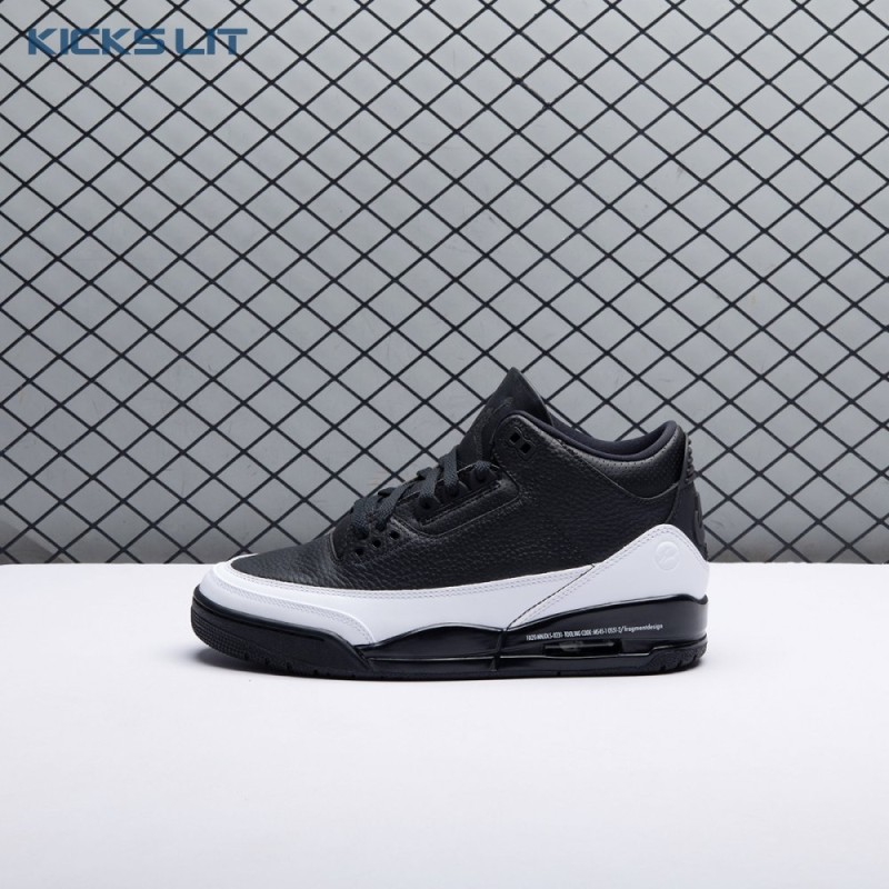 Jordan 3 x Fragment Design Black White DA3595 001 Men's Jordan 3 x Fragment Design Black White DA3595 001 Men's