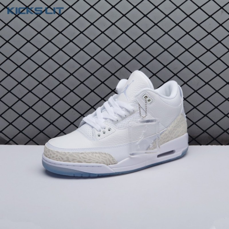 Jordan 3 Retro Pure White 136064-111 Unisex Jordan 3 Retro Pure White 136064-111 Unisex