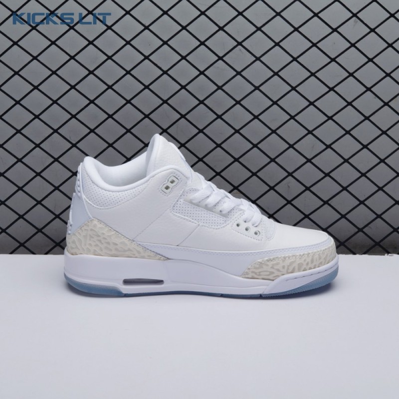 Jordan 3 Retro Pure White 136064-111 Unisex Jordan 3 Retro Pure White 136064-111 Unisex