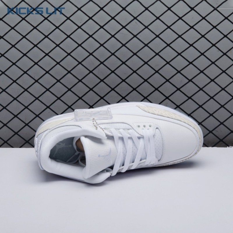 Jordan 3 Retro Pure White 136064-111 Unisex Jordan 3 Retro Pure White 136064-111 Unisex