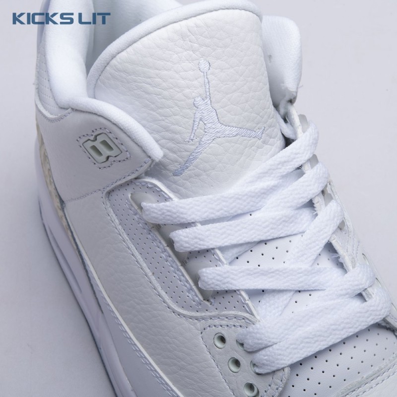 Jordan 3 Retro Pure White 136064-111 Unisex Jordan 3 Retro Pure White 136064-111 Unisex