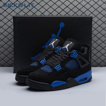 Jordan 4 Retro Black Blue Men's