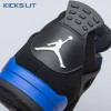 Jordan 4 Retro Black Blue Men's
