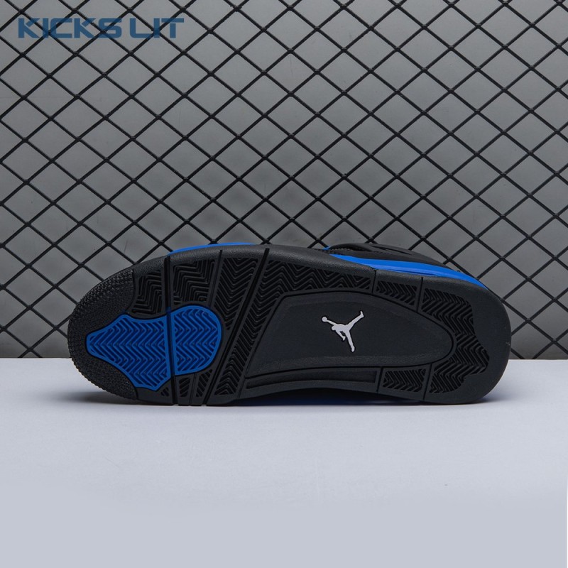 Jordan 4 Retro Black Blue Men's Jordan 4 Retro Black Blue Men's