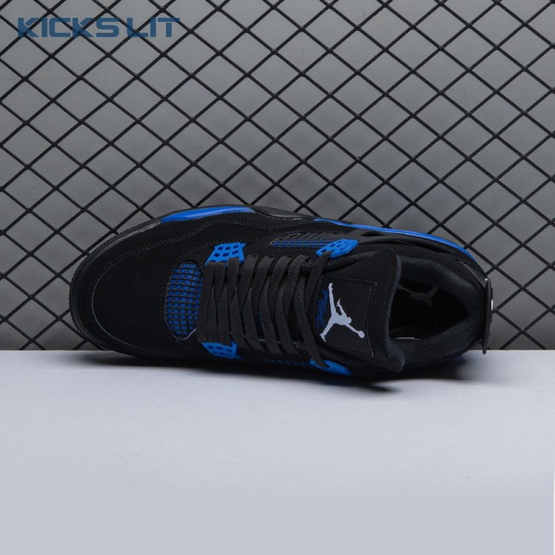 Jordan 4 Retro Black Blue Men's Jordan 4 Retro Black Blue Men's