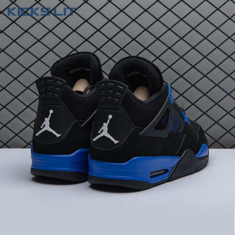Jordan 4 Retro Black Blue Men's Jordan 4 Retro Black Blue Men's