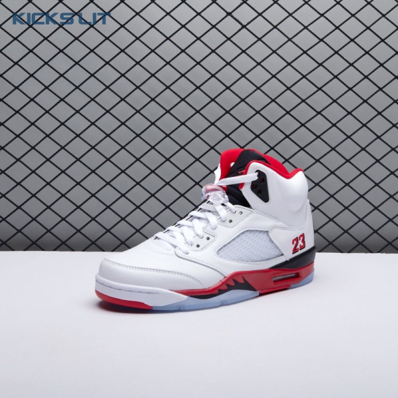 Jordan 5 Retro Fire Red Black Tongue (2025) HQ7978-101 Men's Jordan 5 Retro Fire Red Black Tongue (2025) HQ7978-101 Men's