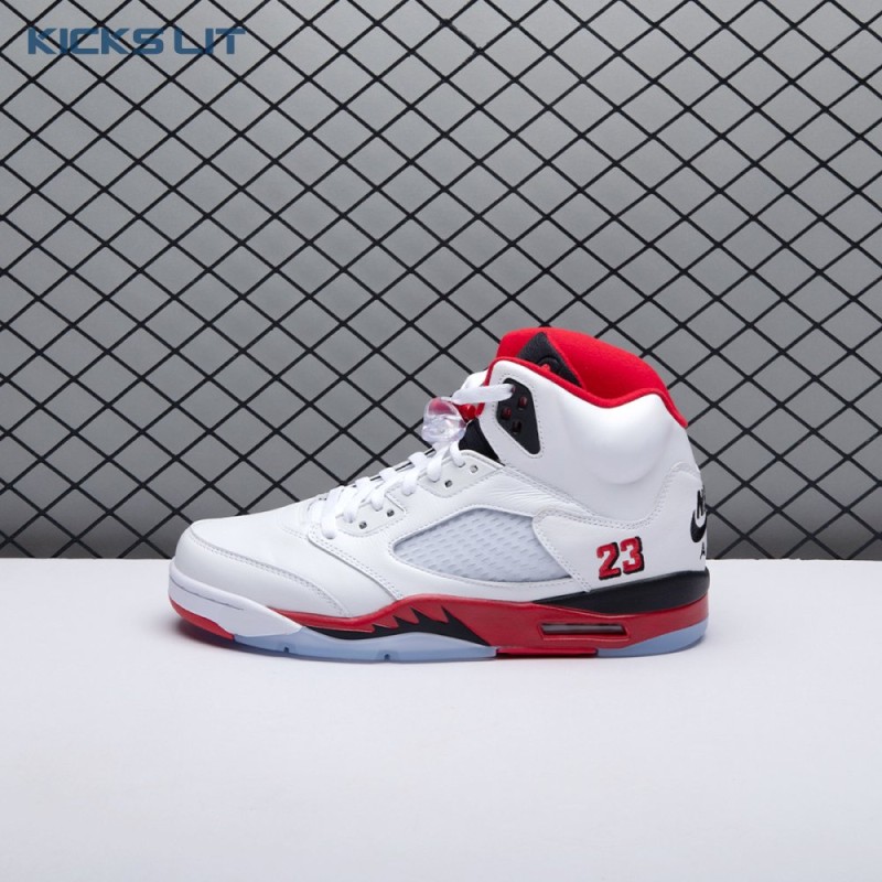Jordan 5 Retro Fire Red Black Tongue (2025) HQ7978-101 Men's Jordan 5 Retro Fire Red Black Tongue (2025) HQ7978-101 Men's