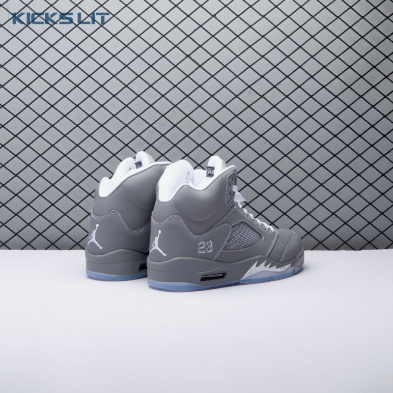 Jordan 5 Retro Wolf Grey 136027-005 Men's Jordan 5 Retro Wolf Grey 136027-005 Men's