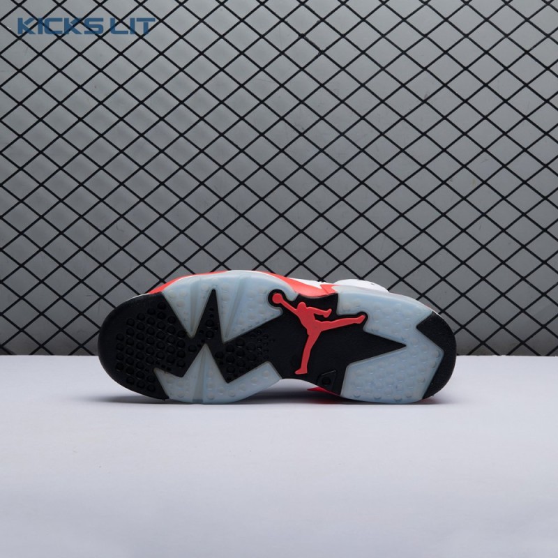 Jordan 6 Retro Infrared White 384664-123 Men's