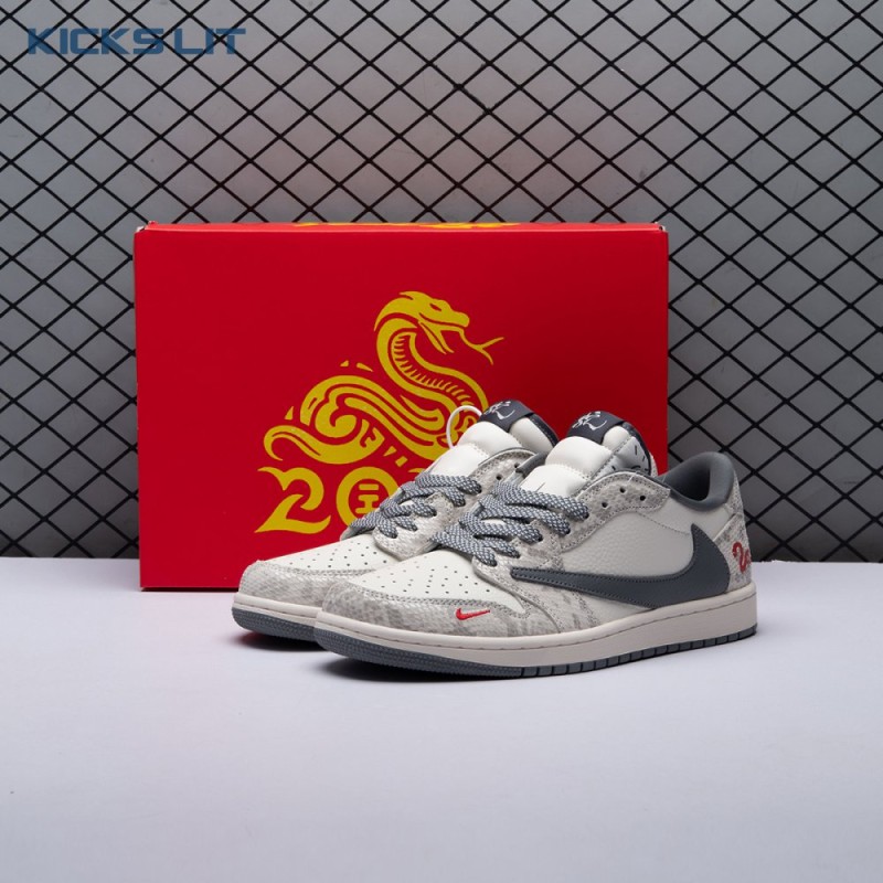 Travis Scott x Fragment Design x Air Jordan 1 Low OG SP XS3086-009 Unisex
