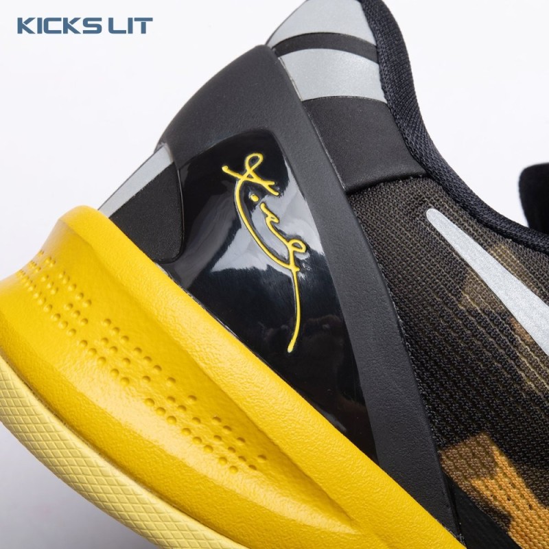 Nike Kobe 8 XDR Black Yellow 555286-077 Men's Nike Kobe 8 XDR Black Yellow 555286-077 Men's