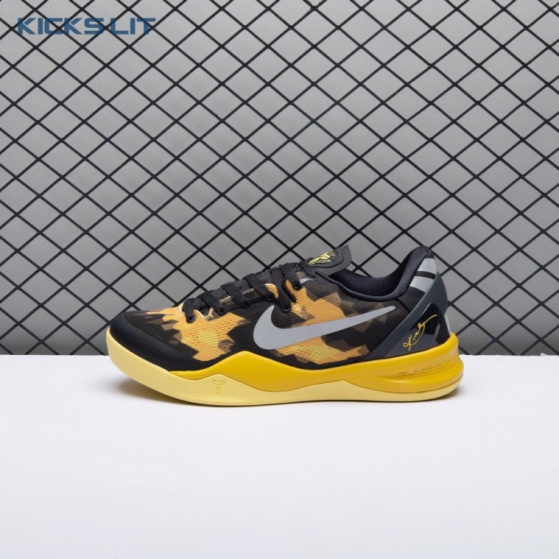 Nike Kobe 8 XDR Black Yellow 555286-077 Men's Nike Kobe 8 XDR Black Yellow 555286-077 Men's