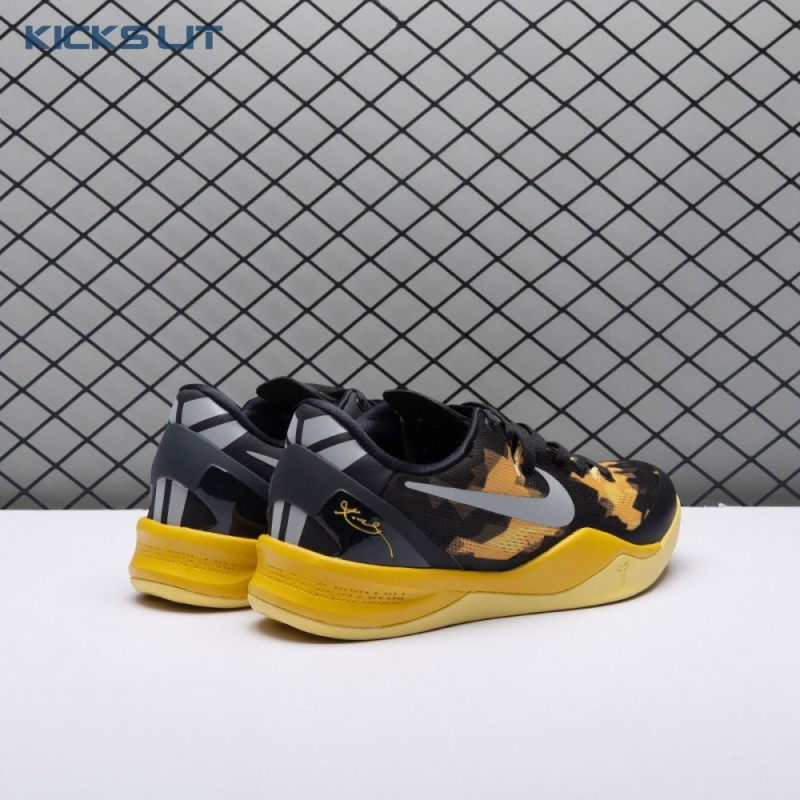 Nike Kobe 8 XDR Black Yellow 555286-077 Men's Nike Kobe 8 XDR Black Yellow 555286-077 Men's