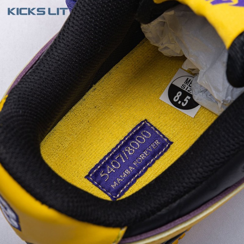 Nike Air Force 1 Low Kobe Bryant Lakers Away (Numbered Edition of 8000) HV5122-001 Unisex Nike Air Force 1 Low Kobe Bryant Lakers Away (Numbered Edition of 8000) HV5122-001 Unisex