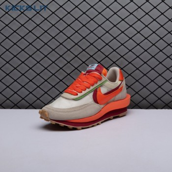 Nike LD Waffle CLOT Kiss of Death Net Orange Blaze DH1347-100 Unisex