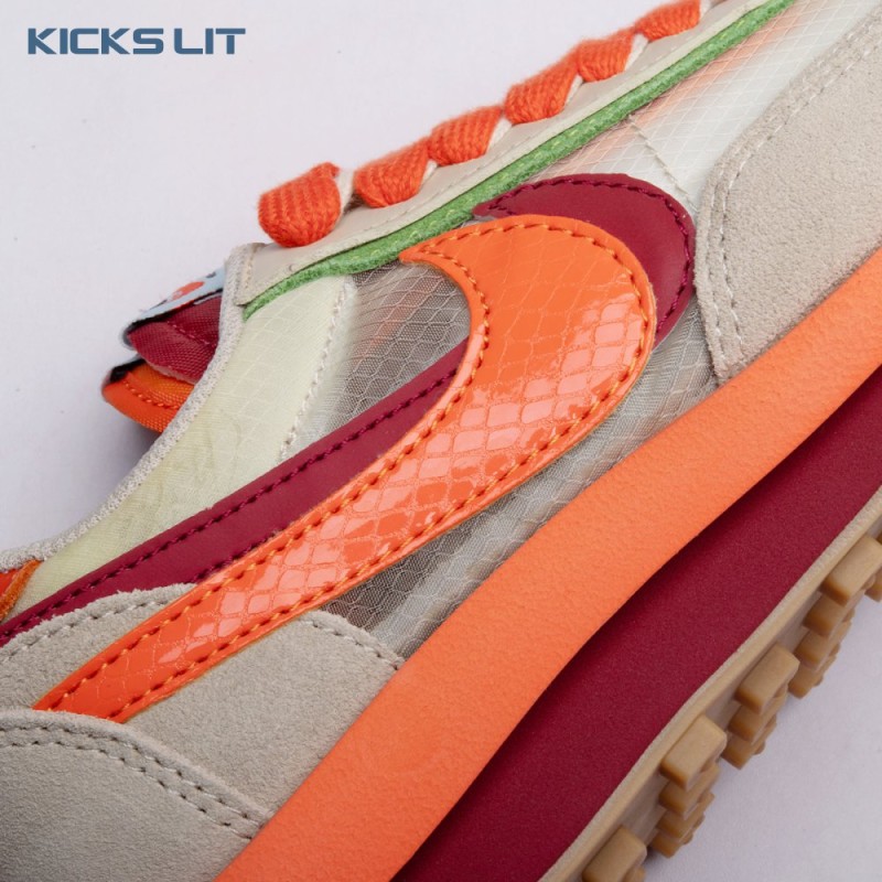 Nike LD Waffle CLOT Kiss of Death Net Orange Blaze DH1347-100 Unisex Nike LD Waffle CLOT Kiss of Death Net Orange Blaze DH1347-100 Unisex