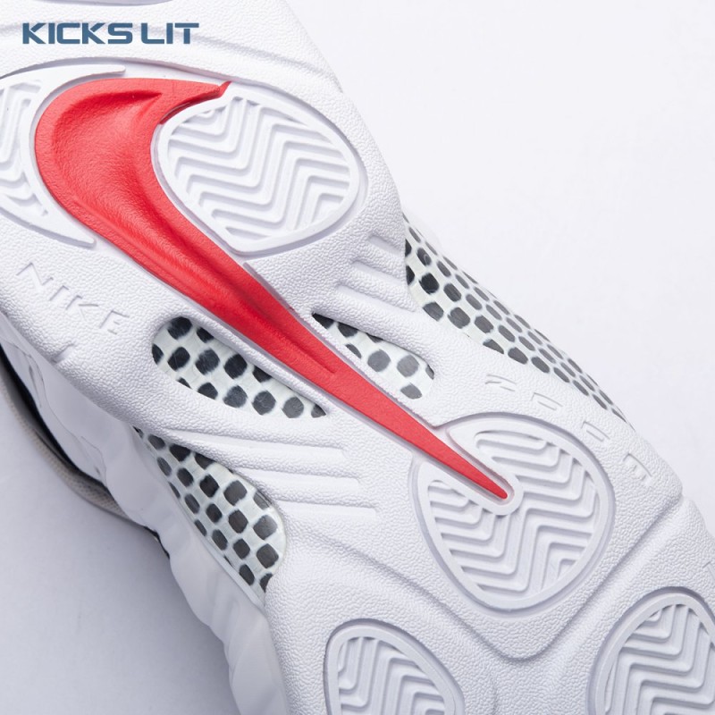 Nike Air Foamposite Pro White Black University Red 624041-103 Unisex Nike Air Foamposite Pro White Black University Red 624041-103 Unisex