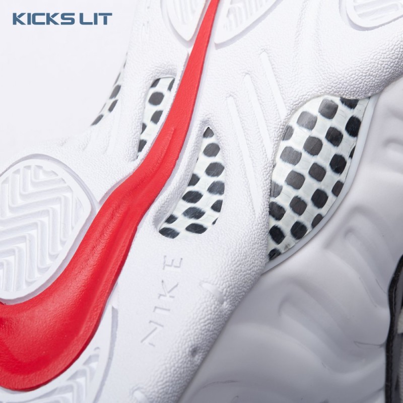 Nike Air Foamposite Pro White Black University Red 624041-103 Unisex Nike Air Foamposite Pro White Black University Red 624041-103 Unisex