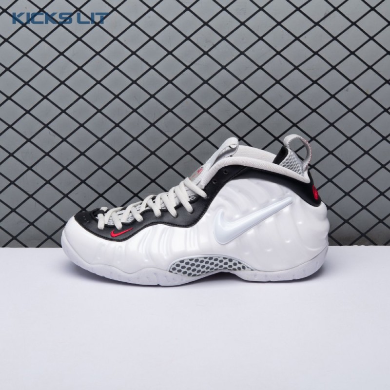 Nike Air Foamposite Pro White Black University Red 624041-103 Unisex Nike Air Foamposite Pro White Black University Red 624041-103 Unisex