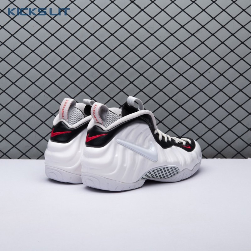 Nike Air Foamposite Pro White Black University Red 624041-103 Unisex Nike Air Foamposite Pro White Black University Red 624041-103 Unisex