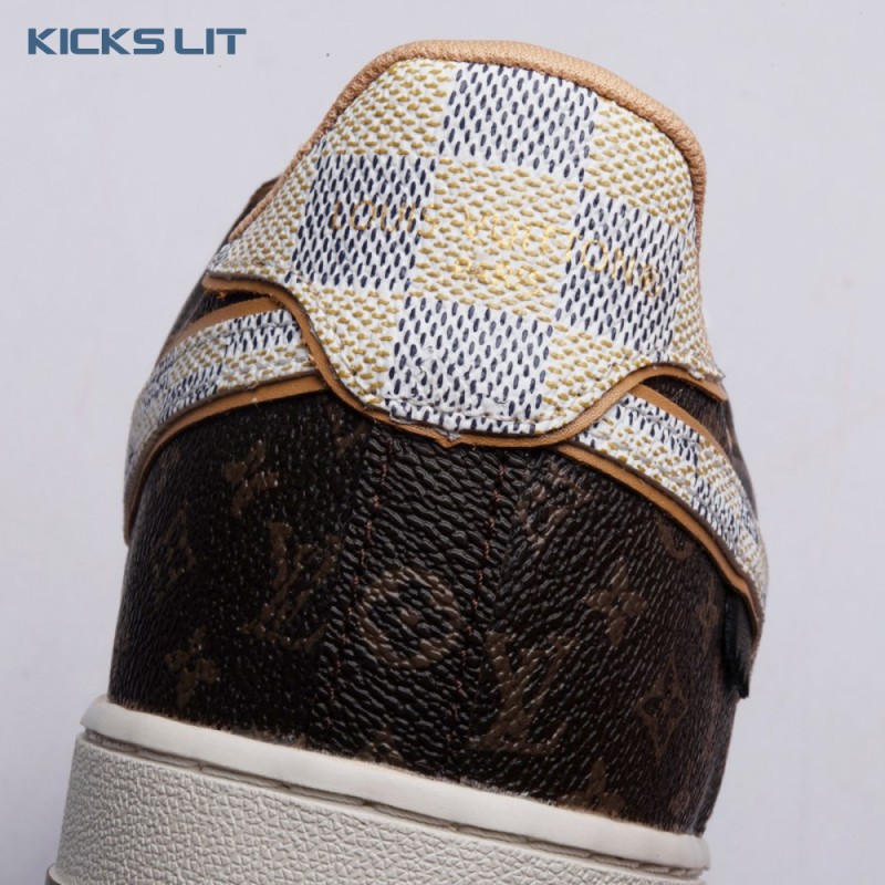 Nike Air Force 1 Low Monogram Brown Damier Azur Unisex Nike Air Force 1 Low Monogram Brown Damier Azur Unisex