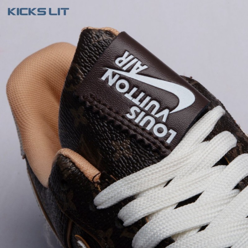 Nike Air Force 1 Low Monogram Brown Damier Azur Unisex Nike Air Force 1 Low Monogram Brown Damier Azur Unisex