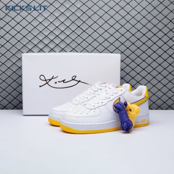 Nike Air Force 1 Low Retro QS Kobe Bryant Lakers Home FZ1151-100 Unisex
