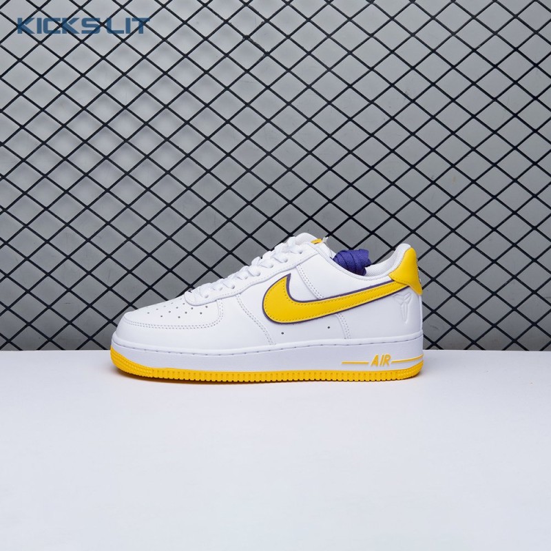 Nike Air Force 1 Low Retro QS Kobe Bryant Lakers Home FZ1151-100 Unisex