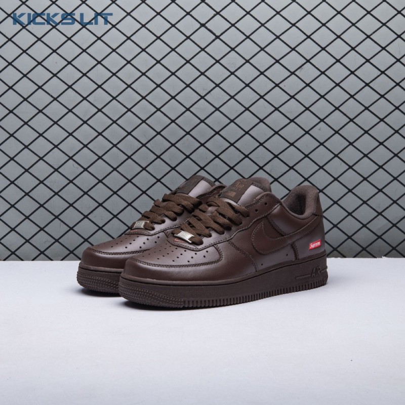 Nike Air Force 1 Low Supreme Baroque Brown CU9225-200 Unisex Nike Air Force 1 Low Supreme Baroque Brown CU9225-200 Unisex