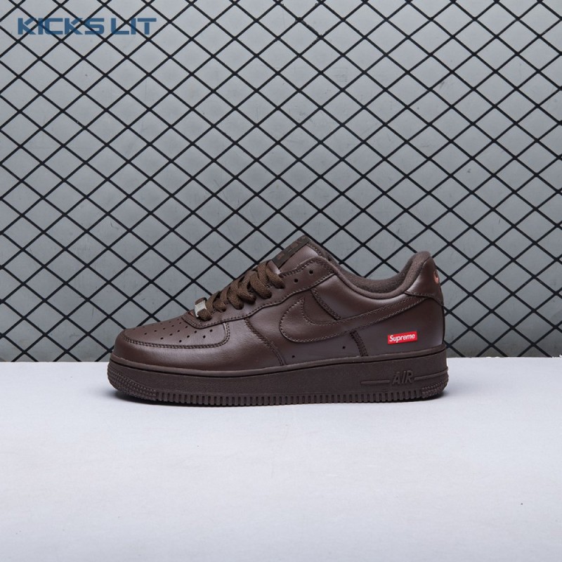 Nike Air Force 1 Low Supreme Baroque Brown CU9225-200 Unisex Nike Air Force 1 Low Supreme Baroque Brown CU9225-200 Unisex