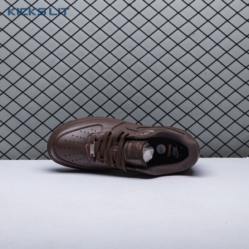 Nike Air Force 1 Low Supreme Baroque Brown CU9225-200 Unisex Nike Air Force 1 Low Supreme Baroque Brown CU9225-200 Unisex