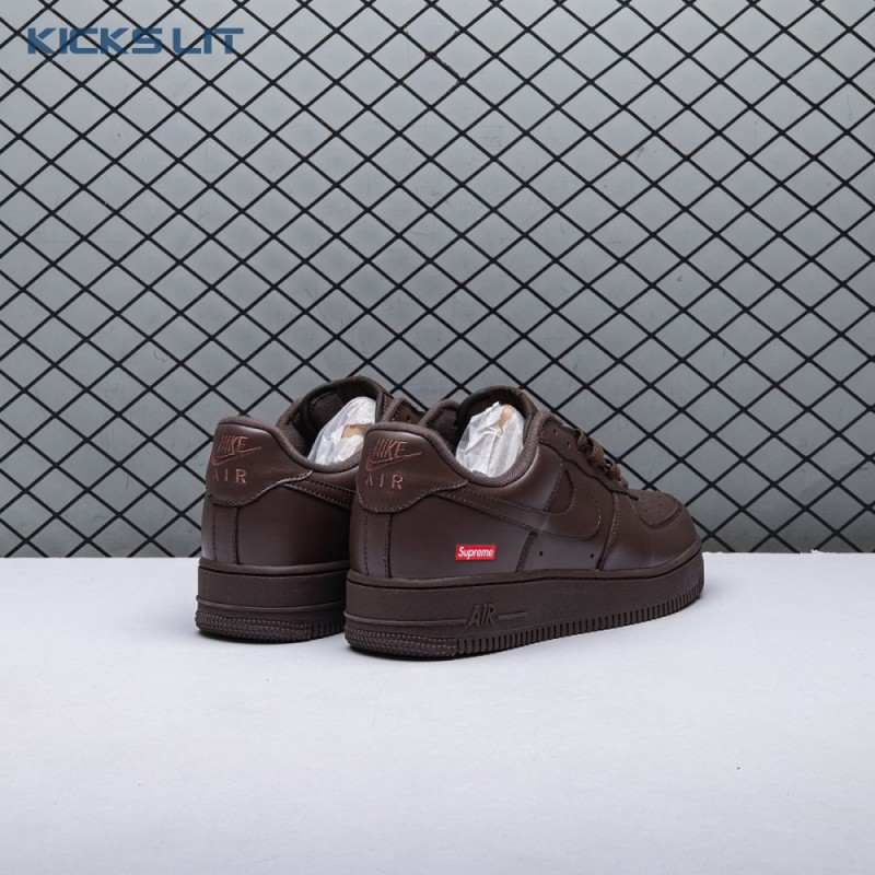 Nike Air Force 1 Low Supreme Baroque Brown CU9225-200 Unisex Nike Air Force 1 Low Supreme Baroque Brown CU9225-200 Unisex