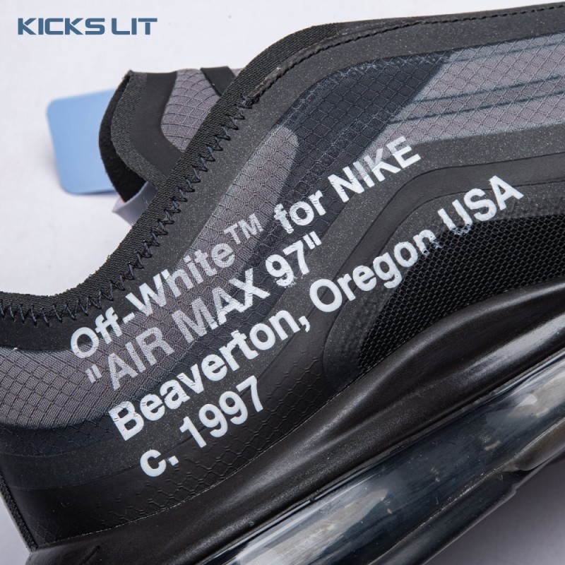 Nike Air Max 97 Off-White Black AJ4585-001 Men's Nike Air Max 97 Off-White Black AJ4585-001 Men's